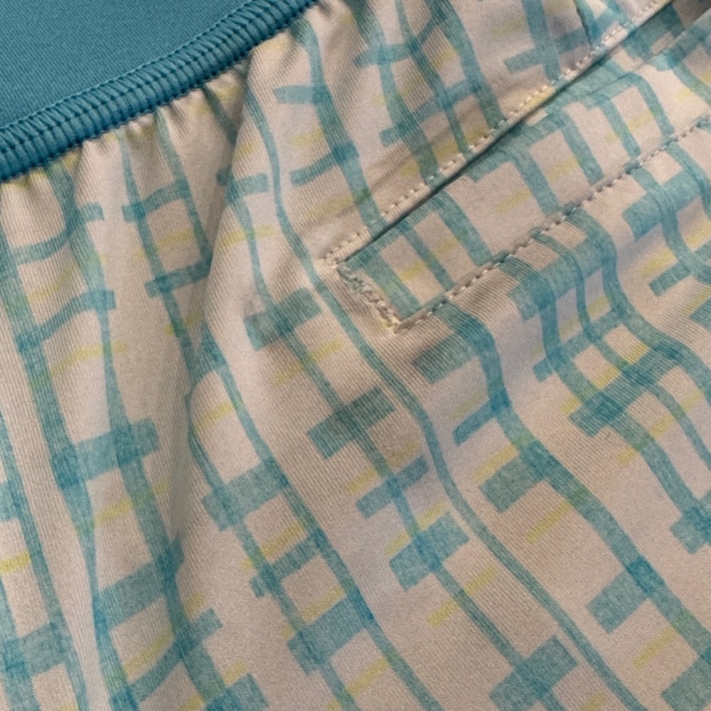 Puma Women's Light Blue & White Plaid Athletic Mini Skirt - Picture 3 of 5